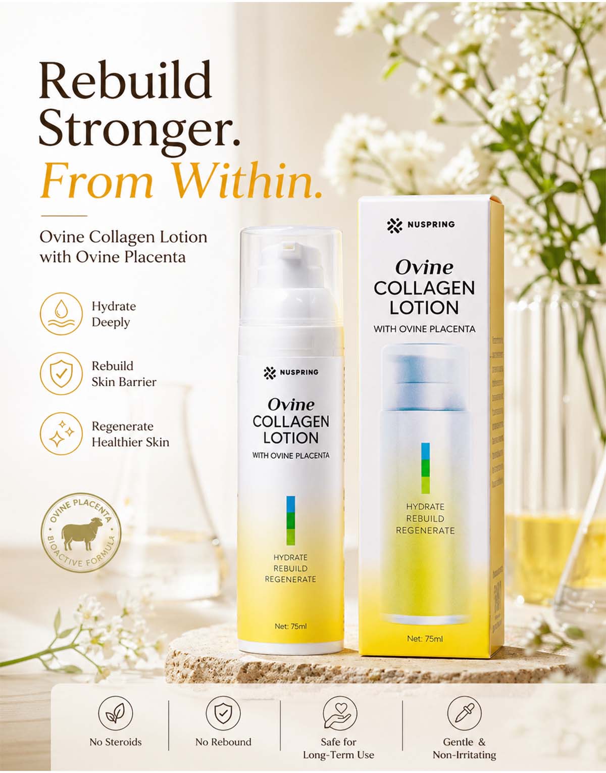 NuSpring Ovine Collagen Lotion